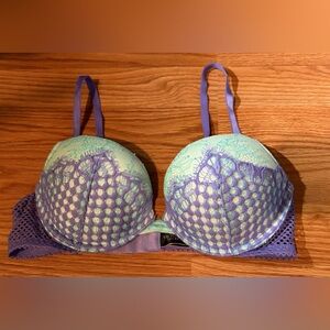 Victoria's Secret Lavender and Mint Lace Bra
